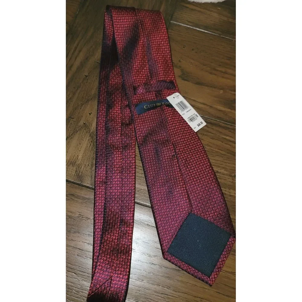 Christmas Holiday Tie Red Silk 100% Christmas Red‎ Long 59